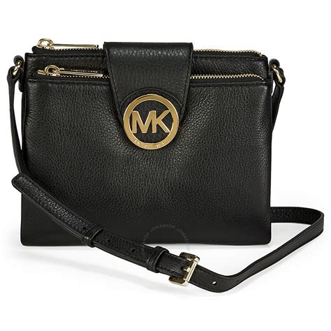 michael kors large fulton crossbody gunmetal|Michael Kors fulton crossbody bag.